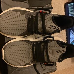 Adidas Gray and Black Athletic Sneakers